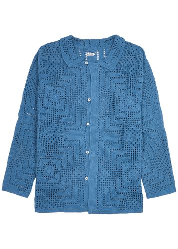 Overdyed Crocheted Shirt - - L - Bode - Modalova