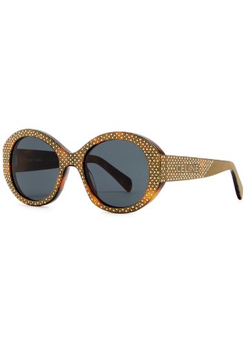 Crystal-embellished Round-frame Sunglasses - Celine - Modalova
