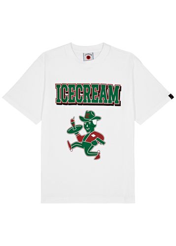 Served Up Printed Cotton T-shirt - ICE CREAM - Modalova