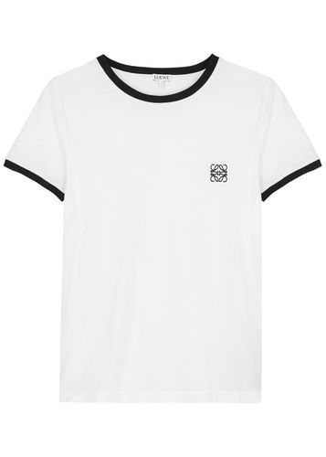 Anagram-embroidered Cotton T-shirt - - S (UK8-10 / S) - Loewe - Modalova