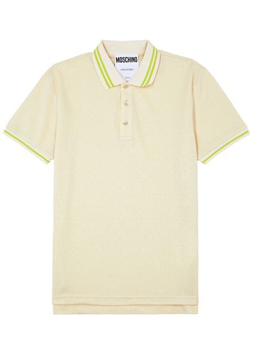 Logo-jacquard Jersey Polo Shirt - - 50 (IT50 / L) - Moschino - Modalova