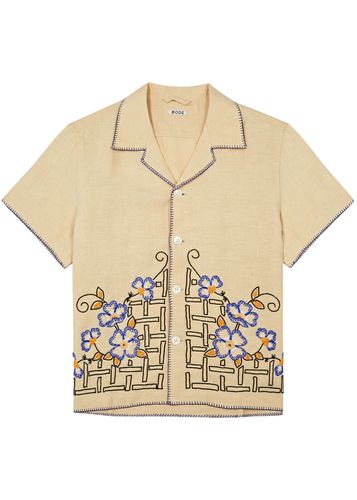 Himalayan Poppy Embellished Linen Shirt - - M - Bode - Modalova