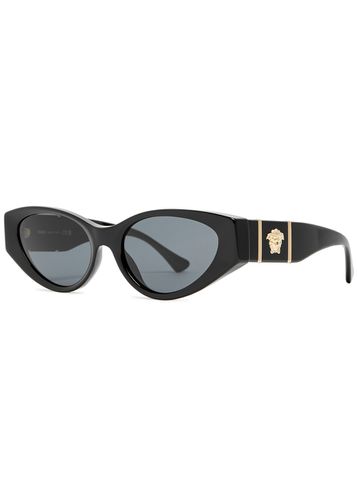 Versace Cat-eye Sunglasses - Black - Versace - Modalova