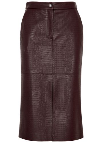 Ethel Crocodile-effect Faux Leather Skirt - - L (UK14 / L) - Max Mara Leisure - Modalova
