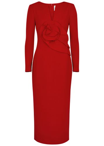 Floral Wool Midi Dress - - 16 (UK16 / XL) - Roland Mouret - Modalova