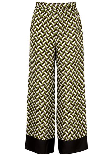 Sesamo Printed Silk-satin Trousers - - 12 (UK12 / M) - Max Mara Leisure - Modalova