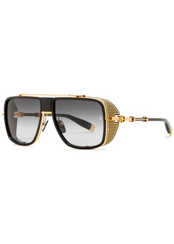 O. R. Aviator-style Sunglasses - Balmain Eyewear - Modalova