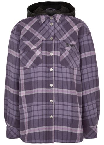 Checked Hooded Cotton Shirt - - L (UK14 / L) - ROTATE Birger Christensen - Modalova