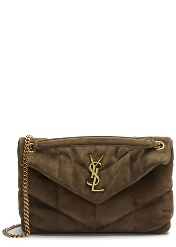 Lou Puffer Small Suede Shoulder bag - Saint Laurent - Modalova