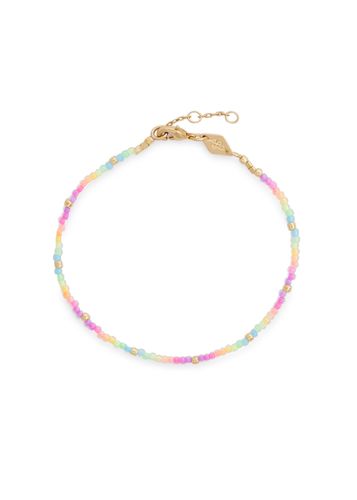 Neon Rainbow 18kt Gold-plated Beaded Bracelet - ANNI LU - Modalova