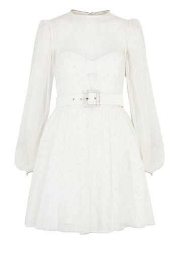 Mirabella Embellished Crepe and Tulle Mini Dress - - 14 (UK14 / L) - Rebecca Vallance - Modalova