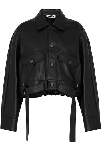 Carter Cropped Leather Jacket - - S (UK8-10 / S) - DARKPARK - Modalova