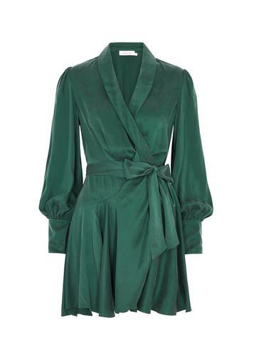 Silk-satin Mini Wrap Dress - - 3 (UK 14 / L) - Zimmermann - Modalova