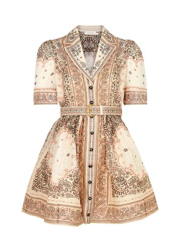 Matchmaker Printed Linen-blend Mini Dress - - 4 (UK 16 / XL) - Zimmermann - Modalova