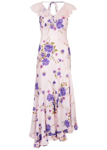Warm Hearts Floral-print Satin Dress - - M (UK 12-14 / M) - Free People - Modalova