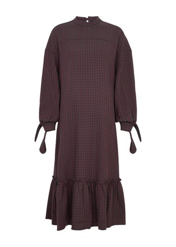 Rushmore Gingham Seersucker Midi Dress - - S (UK8-10 / S) - YMC - Modalova