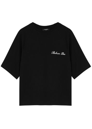 Logo-embroidered Cotton T-shirt - - L (UK14 / L) - Balmain - Modalova