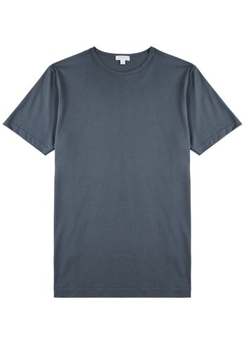 Sunspel Cotton T-shirt - Navy - Sunspel - Modalova