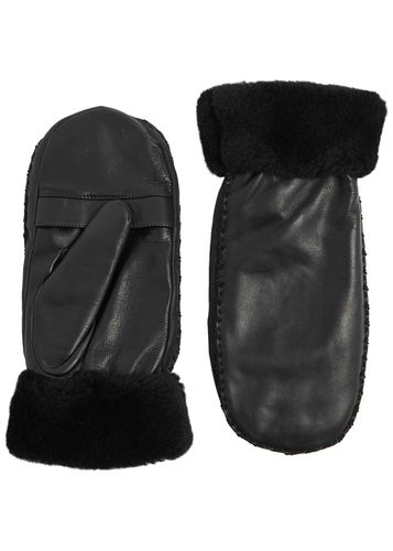 Marie Alix Fur-lined Leather Mittens - AGNELLE - Modalova