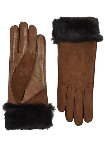 Tina Fur-lined Suede Gloves - AGNELLE - Modalova