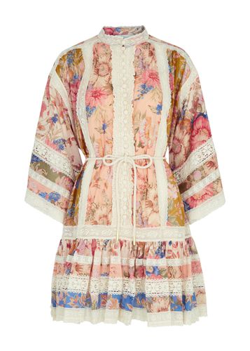 Spliced Floral-print Cotton Mini Dress - - 1 (UK 10 / S) - Zimmermann - Modalova