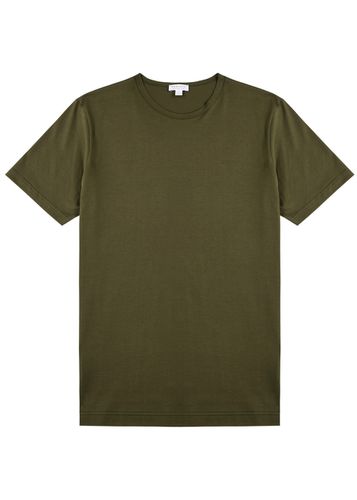 Sunspel Cotton T-shirt - Dark Green - Sunspel - Modalova