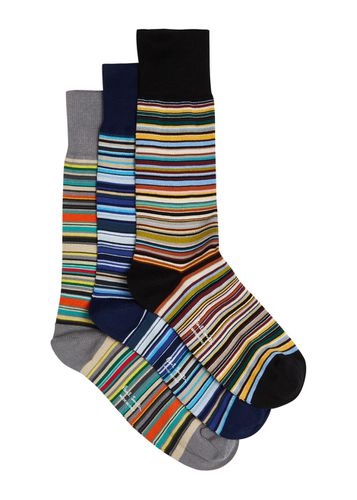 Striped Cotton-blend Socks - set of Three - - One Size - Paul smith - Modalova