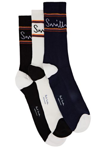 Logo Cotton-blend Sports Socks - set of Three - - One Size - Paul smith - Modalova