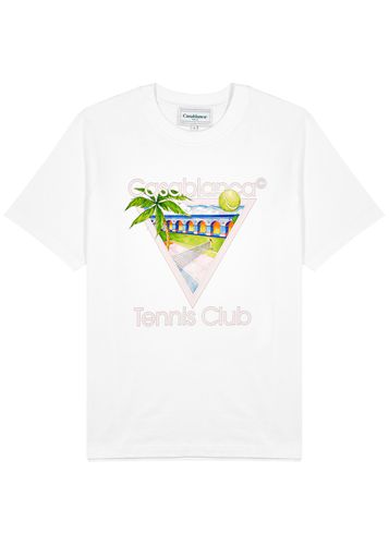 Tennis Club Printed Cotton T-shirt - CASABLANCA - Modalova