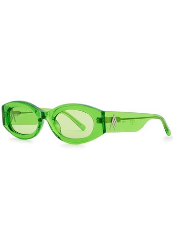 Berta Oval-frame Sunglasses - The Attico X Linda Farrow - Modalova