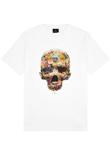 Sticker Skull Printed Cotton T-shirt - PS Paul Smith - Modalova