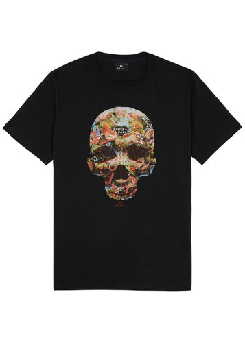 Sticker Skull Printed Cotton T-shirt - PS Paul Smith - Modalova
