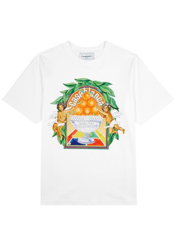 Triomphe D'Orange Printed Cotton T-shirt - CASABLANCA - Modalova