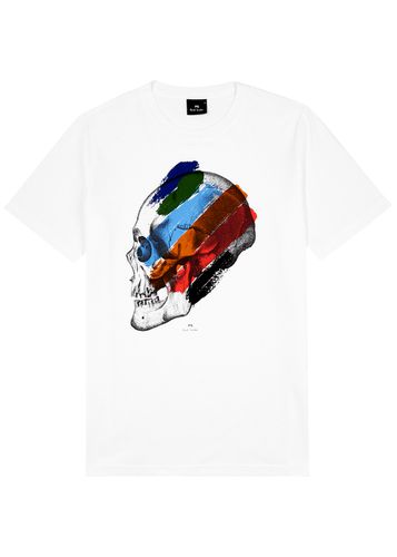 Stripe Skull Printed Cotton T-shirt - PS Paul Smith - Modalova