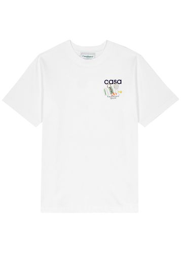 Équipement Sportif Printed Cotton T-shirt - CASABLANCA - Modalova