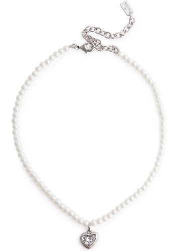 Crystal-embellished Faux Pearl Heart Necklace - Coach - Modalova