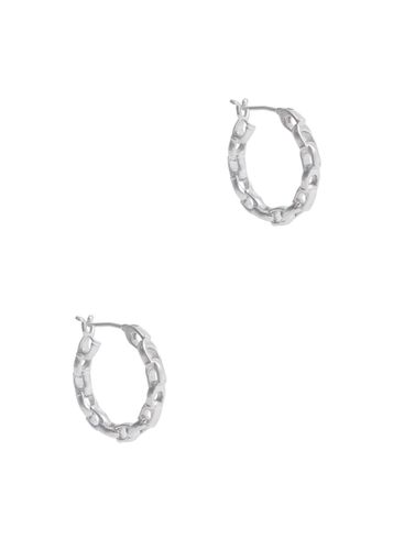 Signature Logo Chain Hoop Earrings - Coach - Modalova