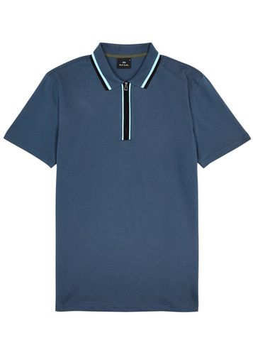 Stripe-trimmed Stretch-cotton Polo Shirt - - S - PS Paul Smith - Modalova
