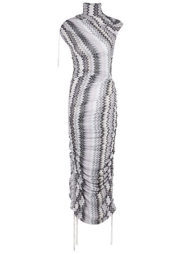 Zigzag-intarsia Metallic Fine-knit Maxi Dress - - 42 (UK10 / S) - Missoni - Modalova