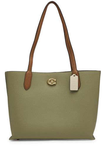 Coach Willow Leather Tote - Olive - Coach - Modalova