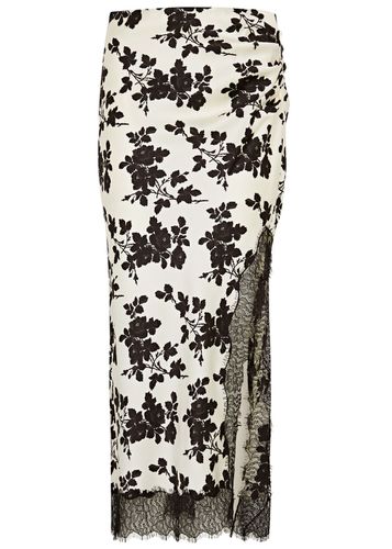 Nasime Floral-print Stretch-silk Midi Skirt - - 10 (UK14 / L) - Veronica Beard - Modalova