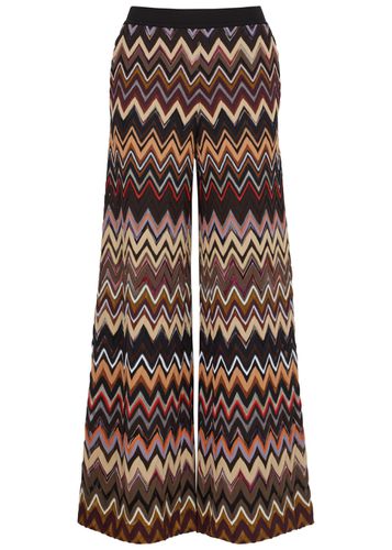 Zigzag Wide-leg Wool-blend Trousers - - 44 (UK12 / M) - Missoni - Modalova