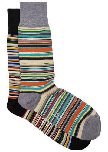 Striped Cotton-blend Socks - set of two - - One Size - Paul smith - Modalova