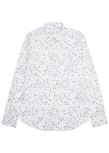 Floral-print Stretch-cotton Shirt - - L - PS Paul Smith - Modalova