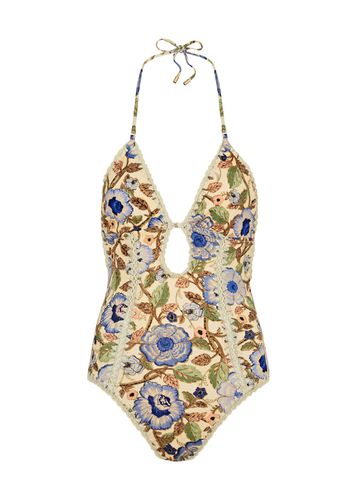 Junie Floral-print Halterneck Swimsuit - - 2 (UK 12 / M) - Zimmermann - Modalova