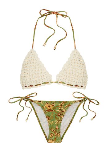 Junie Floral-print and Crochet Bikini - - 2 (UK 12 / M) - Zimmermann - Modalova