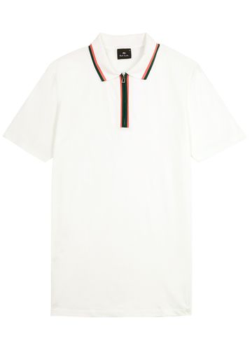 Stripe-trimmed Stretch-cotton Polo Shirt - - M - PS Paul Smith - Modalova