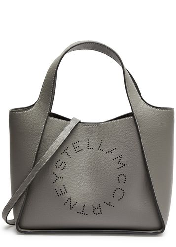 Stella Logo Faux Leather Tote - Grey - Stella McCartney - Modalova