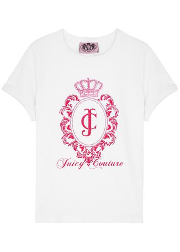 Heritage Crest Logo Stretch-cotton T-shirt - - L (UK14 / L) - Juicy Couture - Modalova
