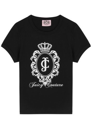 Heritage Crest Logo Stretch-cotton T-shirt - - L (UK14 / L) - Juicy Couture - Modalova